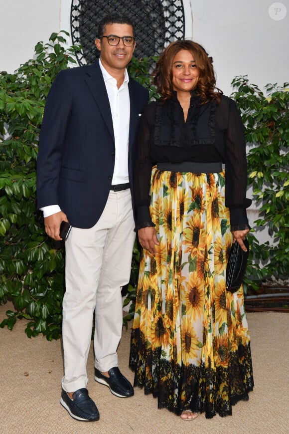 Sindika Dokolo et son épouse Isabel Dos Santos, la fille de l'ancien président de l'Angola, José Eduardo Dos Santos au Cap d'Antibes en juillet 2019.