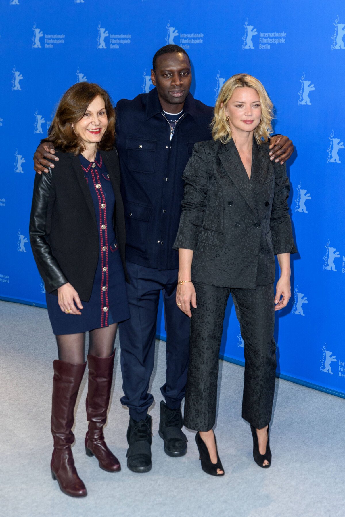 Photo : Virginie Efira, Omar Sy et Anne Fontaine au photocall du film  