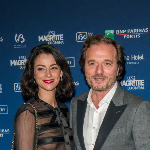 Patrick Ridremont et sa compagne Sarah Van Elst lors de la 5ème de la cérémonie des Magritte du cinéma belge à Bruxelles le 7 février 2015. 