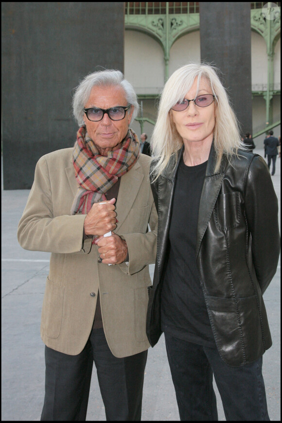 Betty Catroux et son mari François Catroux au Grand Palais à Paris, en mai 2008.