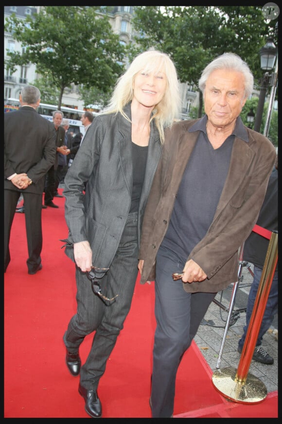 Betty Catroux et son mari François Catroux à Paris en juillet 2008.