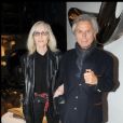 Betty Catroux et son mari François Catroux au Centre Georges Pompidou à Paris, le 18 avril 2008.