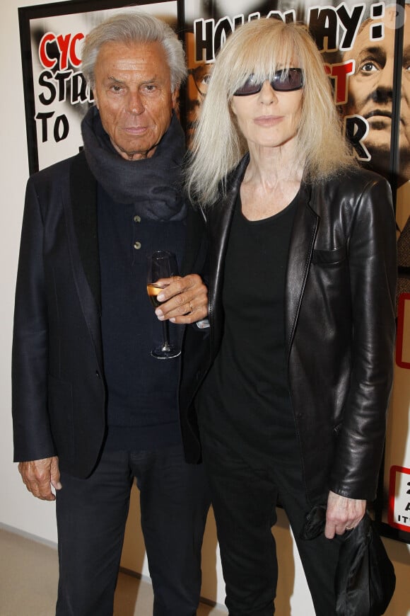 Betty Catroux et son mari François Catroux à Paris le 13 avril 2012.