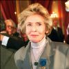 Nelly Kaplan reçoit les insignes de Chevalier de l'ordre national du mérite à l'Elysée. Paris.