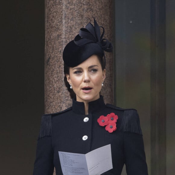 Catherine Kate Middleton, duchesse de Cambridge - La famille royale au balcon du Cenotaph lors de la journée du souvenir (Remembrance day) à Londres le 8 novembre 2020