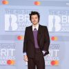 Harry Styles - Photocall de la cérémonie des "Brit Awards 2020" à l'O2 Arena à Londres, le 18 février 2020.