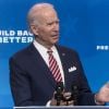 Joe Biden prononce un discours à propos de l'économie américaine à Wilmington. Le 16 novembre 2020. © C-Span/ZUMA Wire / Bestimage