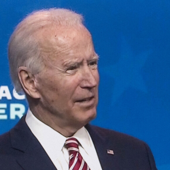 Joe Biden prononce un discours à propos de l'économie américaine à Wilmington. Le 16 novembre 2020. © C-Span/ZUMA Wire / Bestimage