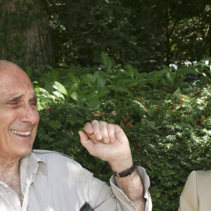 Guy Marchand et Jean-Pierre Marielle - 19ème édition de "La Forêt des livres" à Chanceaux-près-Loches, le 31 août 2014.