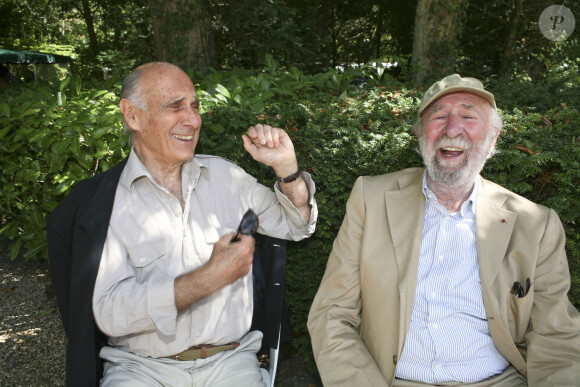 Guy Marchand et Jean-Pierre Marielle - 19ème édition de "La Forêt des livres" à Chanceaux-près-Loches, le 31 août 2014.