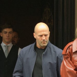 Exclusif - Jason Statham et sa femme Rosie Huntington-Whiteley sont allés dîner chez Scotts dans le quartier de Mayfair, à Londres, Royaume Uni, le 4 septembre 2020. 