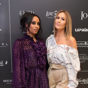 Exclusif - La chanteuse Vitaa et Demdem Djuna lors du photocall de la 14ème édition du Casa Fashion Show au Sofitel Casablanca Tour Blanche à Casablanca, Maroc. © Philippe Doignon/Bestimage