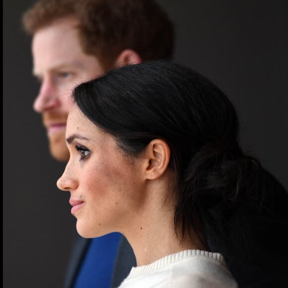 Le prince Harry et Meghan Markle visitent la Titanic FX Company à Belfast et rencontrent de jeunes entrepreneurs