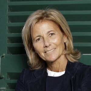 Claire Chazal pose à Paris le 26 aout 2018. © Cédric Perrin/Bestimage