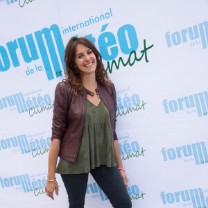 Fanny Agostini (Journaliste Marraine du 16e Forum International de la Météo et du Climat) - 16e Forum International de la météo et du climat sur le parvis de l'Hôtel de ville de Paris. © Alexandre Fay / PixPlanete / Bestimage