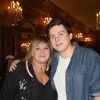 Michèle Bernier et son fils Enzo Gaccio - People à la générale du woman show "Vive Demain !" de Michèle Bernier au théâtre des Variétés à Paris © Coadic Guirec/Bestimage 