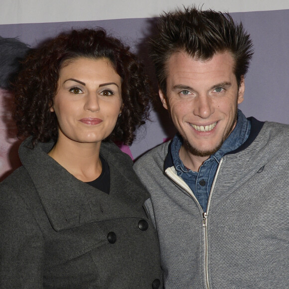 Norbert Tarayre (Top Chef 3) et sa femme Amandine - Générale du One Man Show d'Arnaud Ducret "Arnaud vous fait plaisir" à l'Alhambra à Paris, le 13 novembre 2014.