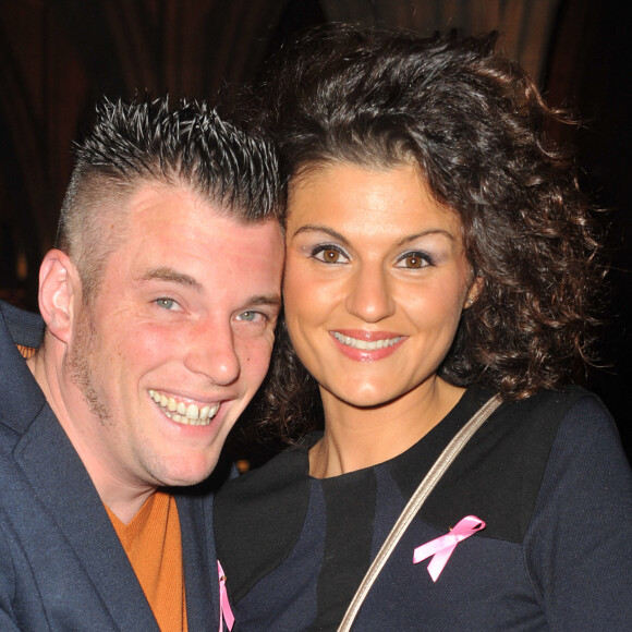 Norbert Tarayre (Top Chef 3) et sa femme Amandine - Soiree "Octobre Rose" organisée par Estee Lauder pour l'association "Le Cancer du Sein, Parlons-en !" a la Conciergerie a Paris, le 30 septembre 2013.