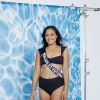 Mylène Halemai, Miss Wallis-et-Futuna, en bikini pour l'élection de Miss France 2021.