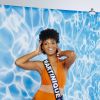 Séphorah Azur, Miss Martinique, en bikini pour l'élection de Miss France 2021.