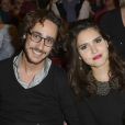 Thomas Hollande et Joyce Jonathan - People au concert de Celine Dion au POPB de Paris, le 29 novembre 2013.