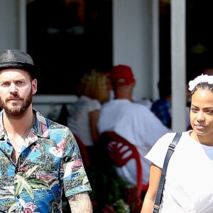 Christina Milian et son compagnon M. Pokora sont allés faire des courses chez Fred Segal à West Hollywood, le 11 mai 2019. 