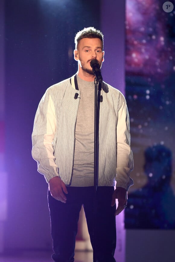 Exclusif - Matt Pokora (M. Pokora) - Enregistrement de l'émission "Vivement Dimanche prochain" au studio Gabriel à Paris, présentée par M.Drucker et diffusée le 28 avril 2019 sur France 2. Le 10 avril 2019 © Guillaume Gaffiot / Bestimage 