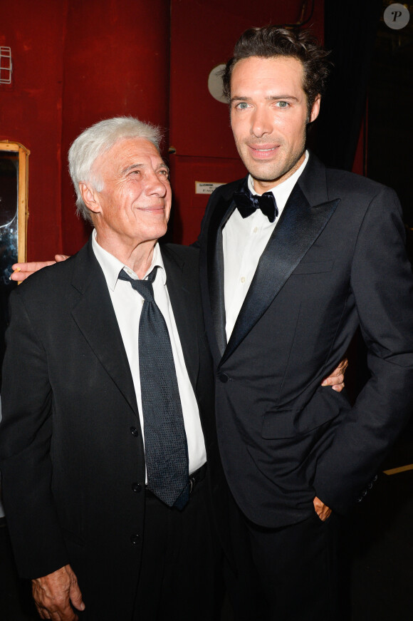 Guy Bedos et son fils Nicolas Bedos - 29ème cérémonie des Molières 2017 aux Folies Bergère à Paris le 29 mai 2017. © Coadic Guirec/Bestimage 