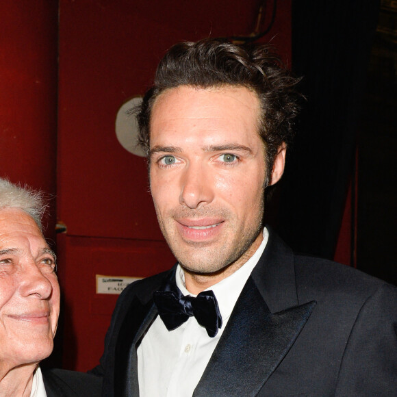 Guy Bedos et son fils Nicolas Bedos - 29ème cérémonie des Molières 2017 aux Folies Bergère à Paris le 29 mai 2017. © Coadic Guirec/Bestimage 