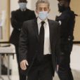 Nicolas Sarkozy - Interruption de séance lors du procès des "écoutes téléphoniques" (aussi affaire Bismuth) à Paris le 7 décembre 2020. © Christophe Clovis / Bestimage
