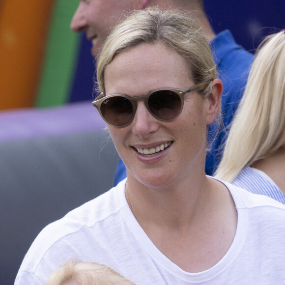 Zara Tindall et sa fille Lena Tindall - "2019 Festival of British Eventing" dans le parc Gatcombe au Royaume-Uni. Le 2 août 2019.