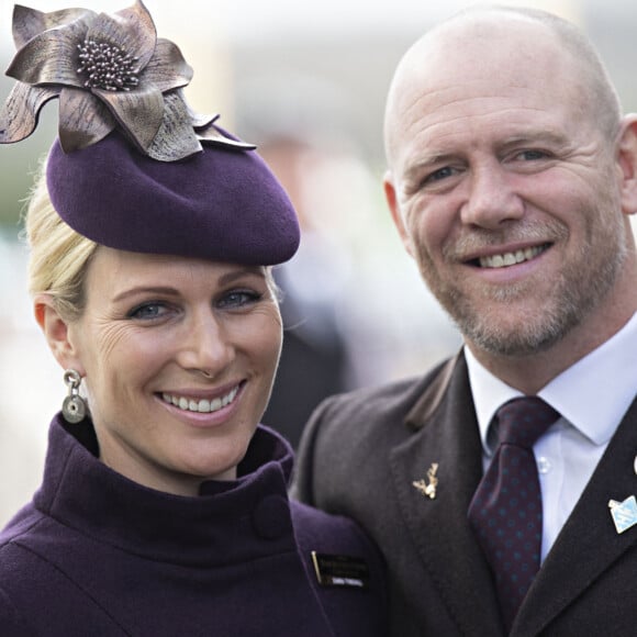 Zara Phillips (Zara Tindall) et son mari Mike Tindall - Arrivées au Festival Cheltenham.