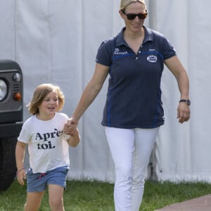 Zara Tindall et Mia Tindall - Zara Tindall participe à la compétition hippique "Whatley Manor Horse Trials" à Gatcombe Park, sous le regard de sa famille, le 15 septembre 2019.