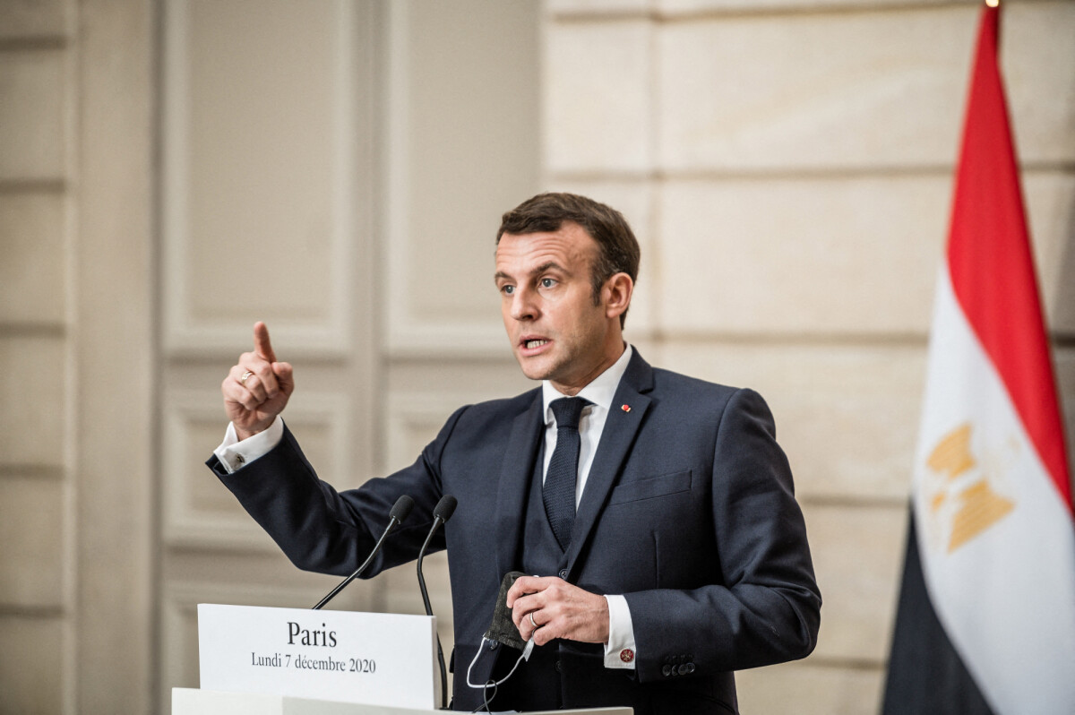 Photo : Le président de la République Française, Emmanuel Macron a reçu ...