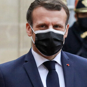 Le président Emmanuel Macron reçoit Abdel Fattah AL-SISSI, Président de la République arabe d'Egypte au palais de l'Elysée à Paris le 7 décembre 2020. © Stéphane Lemouton / Bestimage