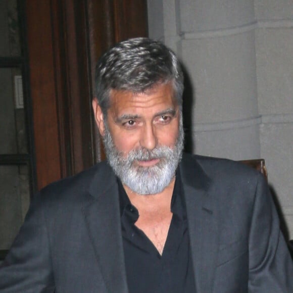 George et Amal Clooney sortent pour la soirée à New York, le 1er octobre 2019. 