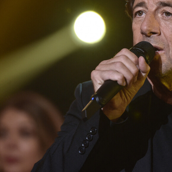 Exclusif - Patrick Bruel - Enregistrement de l'émission "300 Choeurs chantent Dassin" à Paris, diffusée le 16 octobre sur France 3. Le 15 septembre 2020 © Tiziano Da Silva / Bestimage