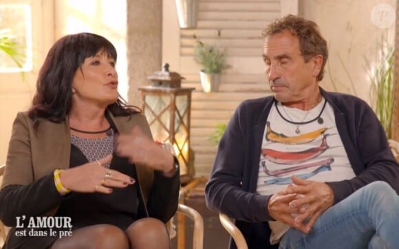 Jean-Claude et Yolanda lors du bilan de "L'amour est dans le pré 2020" le 14 décembre, sur M6