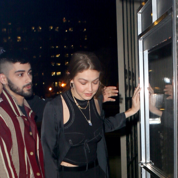 Gigi Hadid et Zayn Malik, réconciliés, sont allés dîner ensemble pour l'anniversaire de Zayn à New York le jour de ses 27 ans. Le 12 janvier 2020.