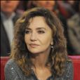 Caroline Cellier lors de l'enregistrement de l'émission "Vivement Dimanche", au studio Gabriel à Paris, France, 2010