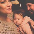 Kate Hudson, son compagnon  Danny Fujikawa  et leur fille Rani sur Instagram, janvier 2020.