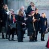 La princesse Martha Louise, Maud Angelica Behn, Leah Isadora Behn, Emma Tallulah -Behn Funérailles d'Ari Behn à Oslo le 3 janvier 2020.