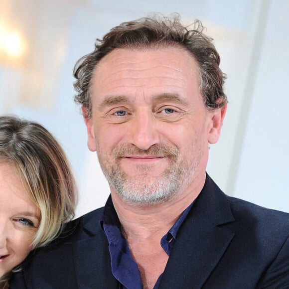 Exclusif - Ludivine Sagnier et Jean-Paul Rouve - Enregistrement de l'émission "Vivement Dimanche" au studio Gabriel à Paris le 29 novembre 2018. L'émission sera diffusée le 11 novembre 2018. © Guillaume Gaffiot/Bestimage