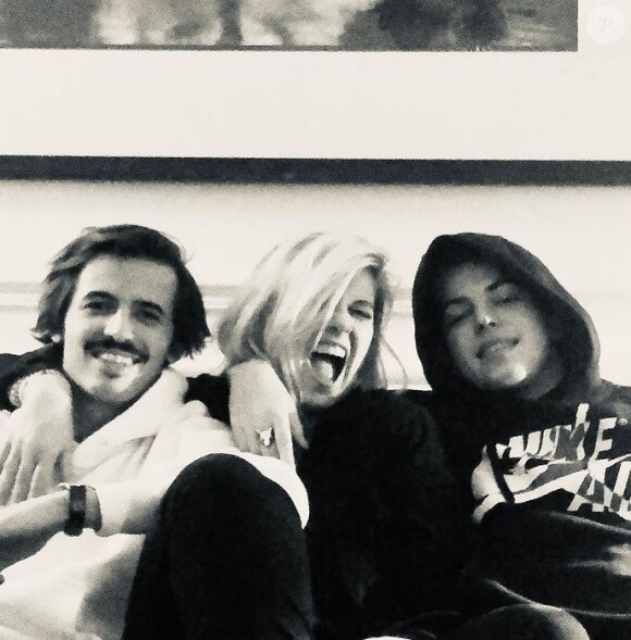 Flavie Flament avec ses fils Antoine et Enzo sur Instagram, novembre 2020