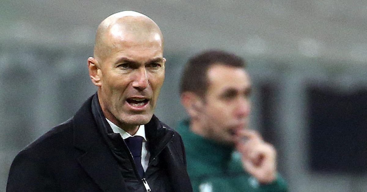 L'entraîneur Zinedine Zidane lors du match Inter Milan ...