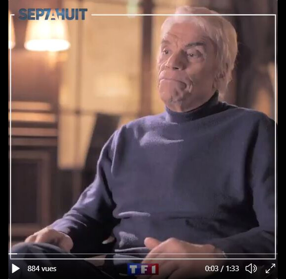 Bernard Tapie dans "Sept à huit", portrait de la semaine par Audrey Crespo-Mara diffusé le 27 décembre 2020 sur TF1.