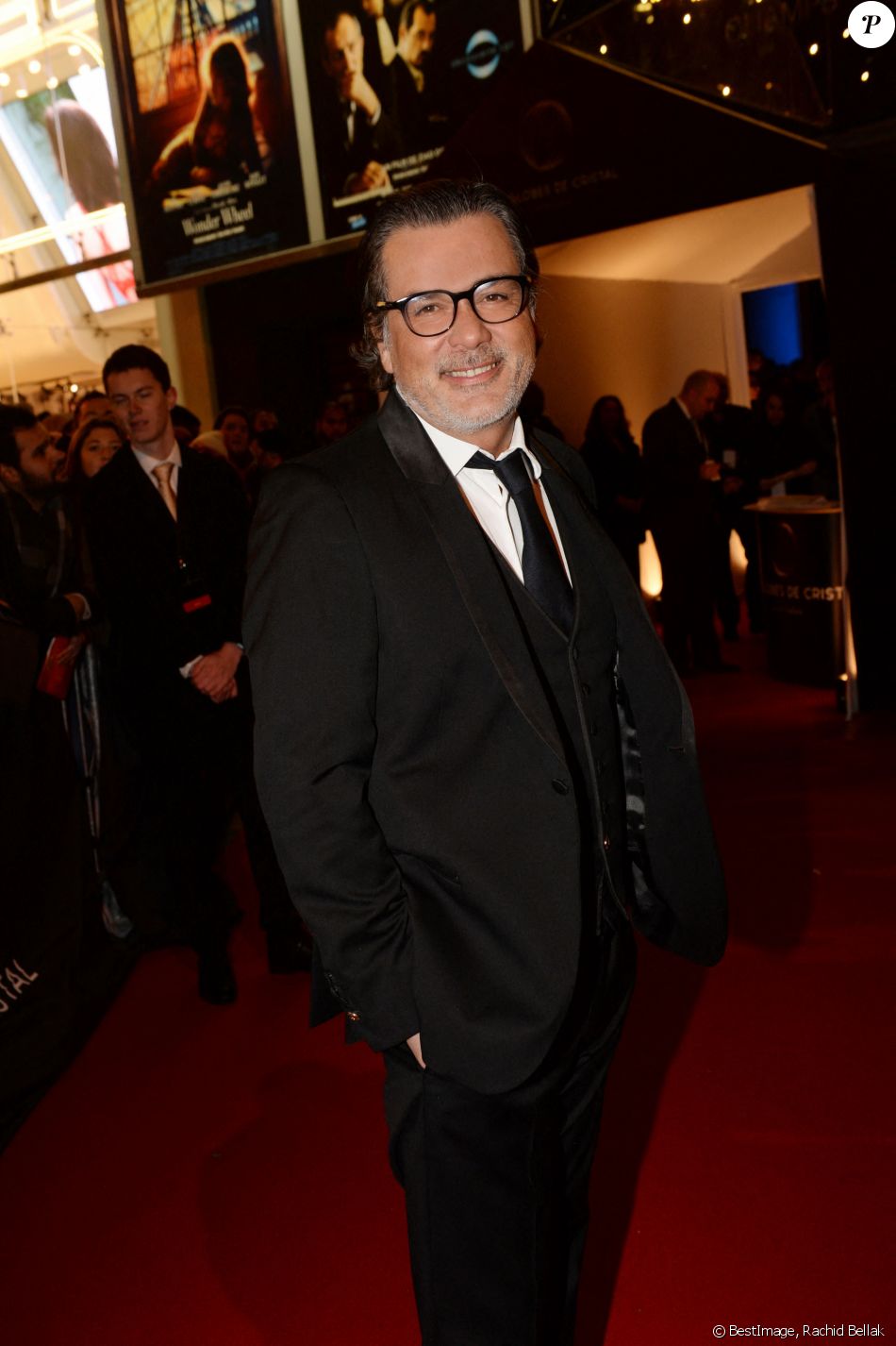 Exclusif - Christophe Barratier - Arrivées à la 12ème cérémonie des Globes de Cristal 2018 au cabaret parisien Le Lido à Paris, France, le 12 février 2018. © Rachid Bellak/Pool/Bestimage