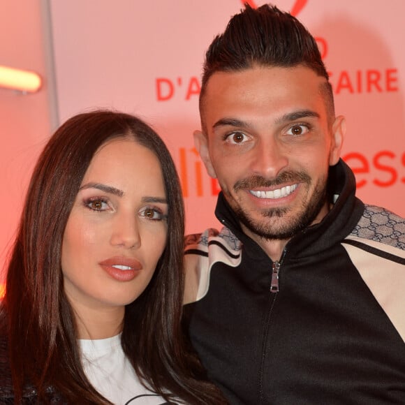 Exclusif - Julien Tanti et sa compagne Manon Marsault - Soirée du 9ème anniversaire du site en ligne "AliExpress.com" (filiale d'Alibaba) à Paris le 28 mars 2019. © Veeren/Bestimage