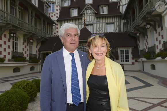 Marie-Anne Chazel et son compagnon Philippe Raffard - Inauguration de l'hôtel Barrière Le Normandy à Deauville, le 18 juin 2016. © Coadic Guirec/Bestimage