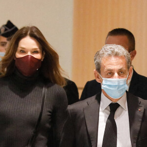 1er jour des plaidoiries de la défense - Carla Bruni Sarkozy - procès des "écoutes téléphoniques" ( affaire Bismuth) au tribunal de Paris le 9 décembre 2020. © Christophe Clovis / Bestimage 